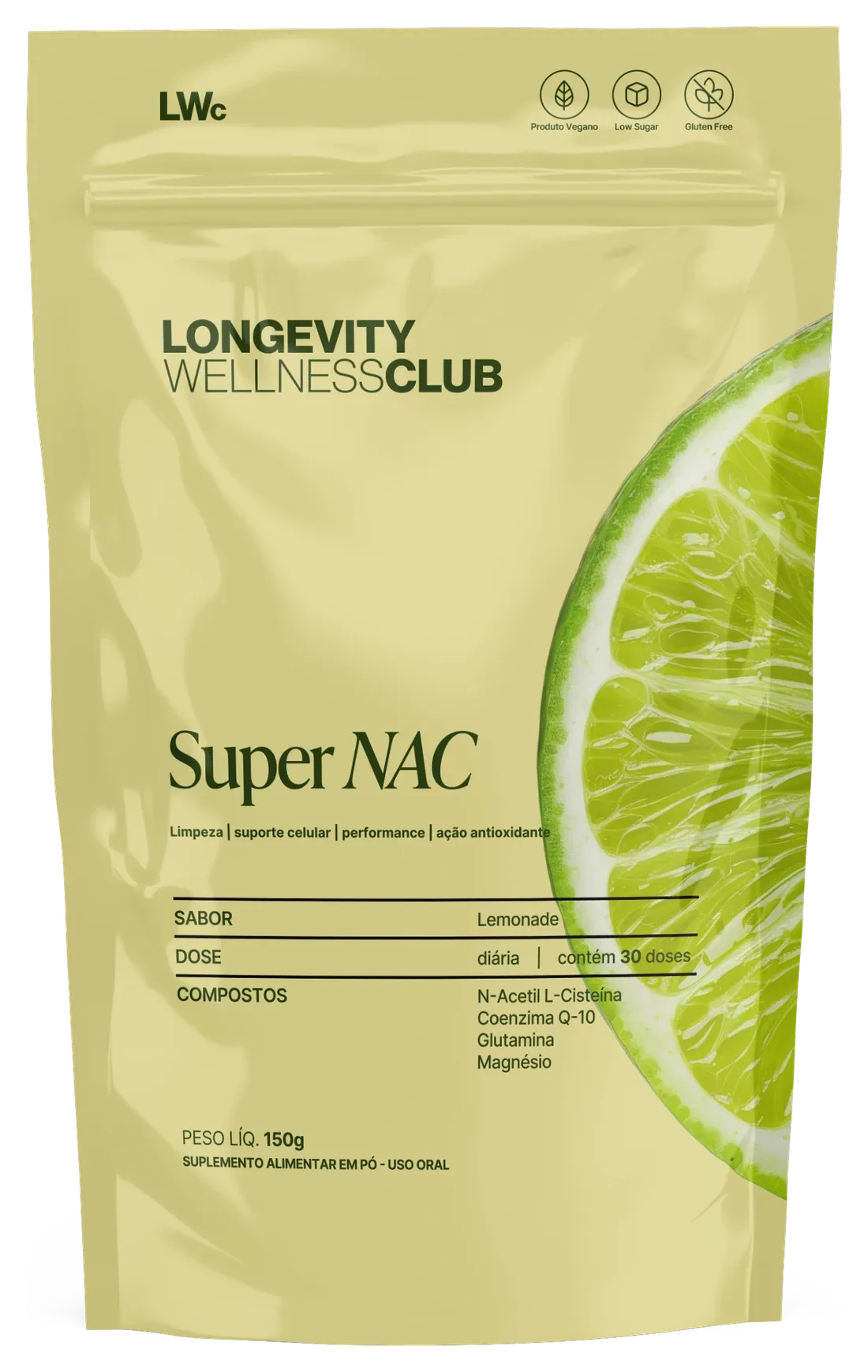 Pouch de Super NAC — Longevity Wellness Club